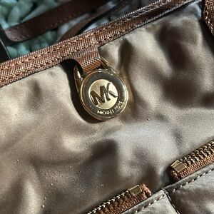 Michael Kors Nylon Canvas Tan Tote